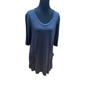 Popana Women's Tunic Top 3/4 Sleeves with pockets. XL NWOT